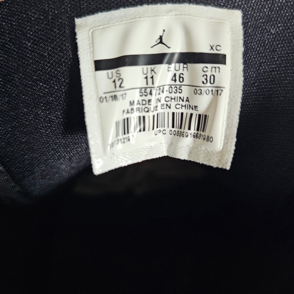 Jordan Black and Yellow Label Athletic Shoes - Picture 9 of 15